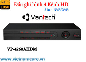 Đầu ghi hình AHD Vantech VP-4260AHDM - 4 kênh