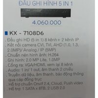 ĐẦU GHI HÌNH 5 TRONG 1 KB VISION KX-7108D6