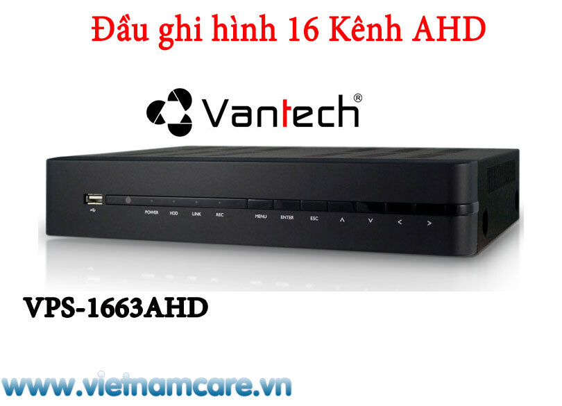 Đầu ghi hình AHD 16 kênh Vantech VPS-1663AHD