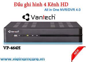 Đầu ghi hình All in One NVR/DVR 4 kênh Vantech VP-464H