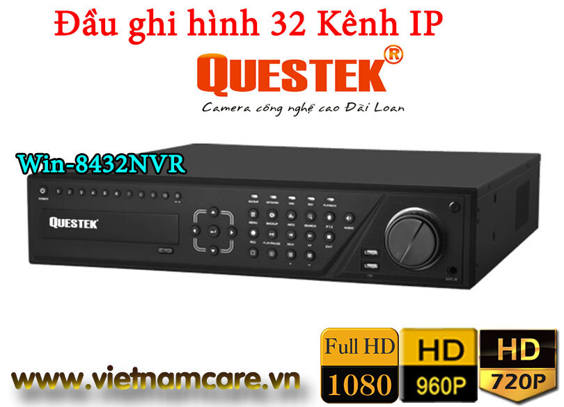 Đầu ghi hình camera IP 32 kênh Questek Win-8432NVR