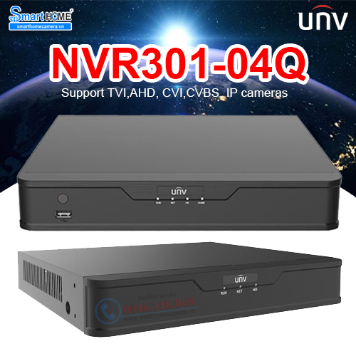 Đầu ghi hình camera IP 4 kênh UNV NVR301-04Q