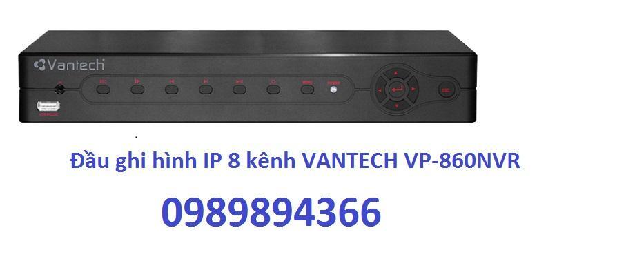 Đầu ghi hình camera IP Vantech VP-860NVR - 8 kênh