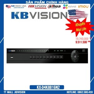 Đầu ghi hình camera IP Kbvision KX-D4K8816N2 - 16 kênh