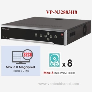 Đầu ghi hình camera IP Vantech VP-N32883H8 - 32 kênh