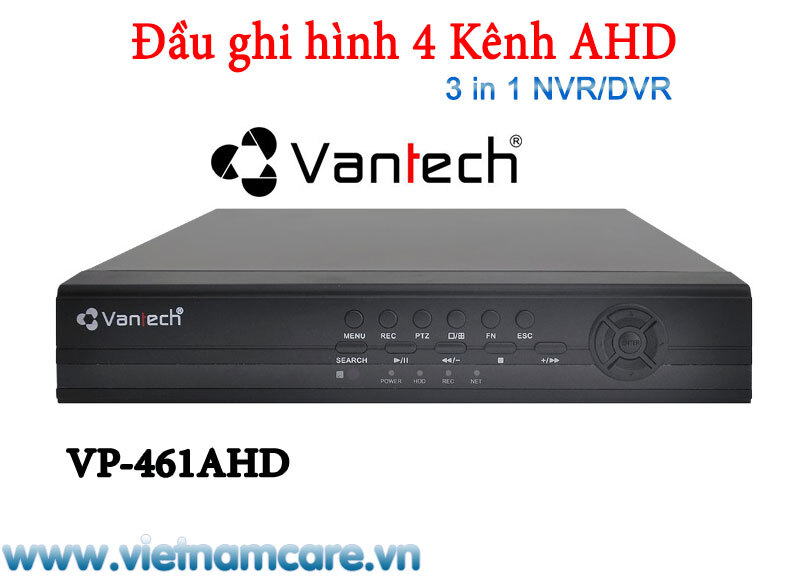 Đầu ghi hình cho camera Vantech VP-461AHD - 4 kênh