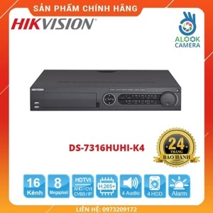 Đầu ghi hình HD-TVI 16 kênh Hikvision DS-7316HUHI-K4
