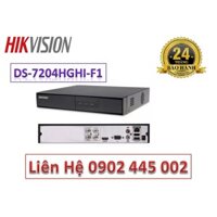 Đầu ghi hình HD-TVI 4 kênh TURBO 3.0 HIKVISION DS-7204HGHI-F1