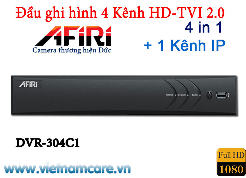 Đầu ghi hình HD-TVI Afiri DVR-304C1 - 4 kênh