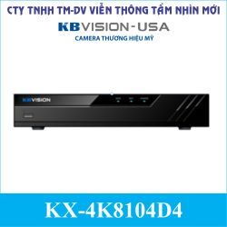 Đầu ghi hình HDCVI 4K Kbvision KX-4K8104D4 - 4 kênh