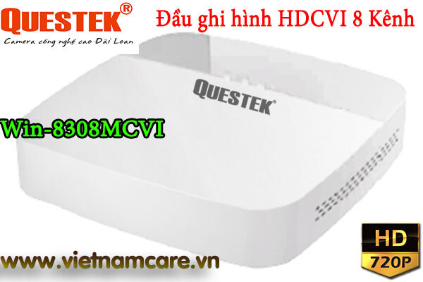 Đầu ghi hình HDCVI 8 kênh và 2 kênh IP QUESTEK Win-8308MCVI
