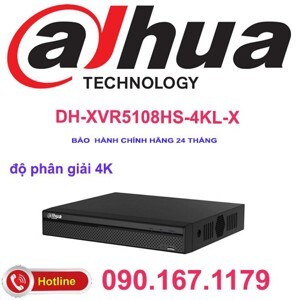 Đầu ghi hình HDCVI Dahua XVR5108HS-4KL-X - 8 kênh