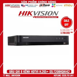 Đầu ghi hình HDTVI Hikvision DS-7208HQHI-K2 - 8 kênh