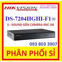 ĐẦU GHI HÌNH HIKVISION DS-7204HGHI-F1 4 KÊNH (Mã mới DS-7204HGHI-F1(S) - PHÂN PHỐI HIKVISION