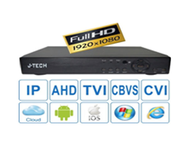 Đầu ghi hình Hybrid AHD/TVI/CVI/CBVS J-Tech HYD4408 - 8 kênh