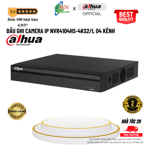 Đầu ghi hình ip 4 kênh Dahua NVR4104HS-4KS2