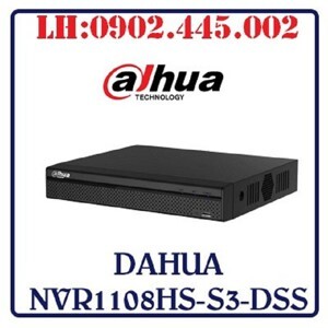Đầu ghi hình IP Dahua NVR1108HS-S3-DSS - 8 kênh