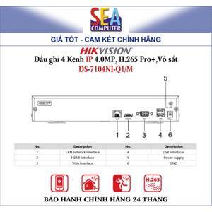 Đầu ghi hình IP Hikvision DS-7108NI-Q1/M - 8 kênh