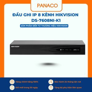 Đầu ghi hình IP Hikvision DS-7608NI-K1(B) - 8 kênh