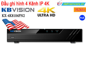 Đầu ghi hình IP Kbvision KX-4K8104PN2 - 4 kênh