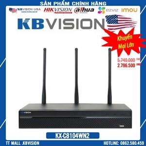 Đầu ghi hình IP Wifi Kbvision KX-C8104WN2 - 4 kênh