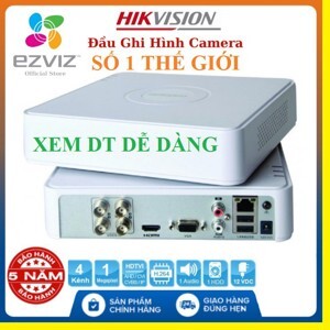 Đầu ghi hình Hikvision DS-7104HGHI-F1 - 3.0 magapixel , 4 kênh
