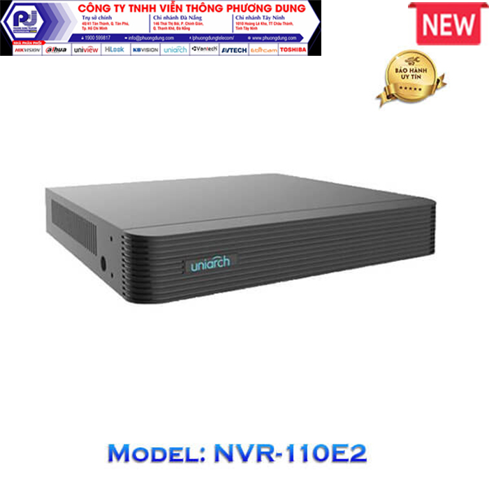 Đầu ghi IP 10 kênh Uniarch NVR-110E2