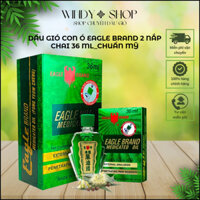 DẦU GIÓ {1 CHAI} DẦU CON Ó XANH CHUẨN XUẤT MỸ 2 NẮP 36ML