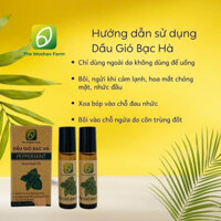 Dầu gió bạc hà chai bi lăn Hộp 2 chai 10ml