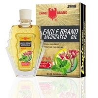 Dầu gió con ó mùi Đinh hương Mỹ Eagle Brand Medicated Oil Peppermint Clove Bub 24ml (Dầu vàng)
