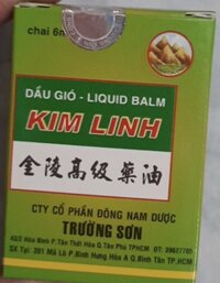 Dầu gió kim linh Trường Sơn 6ml ( Lốc 5 chai)