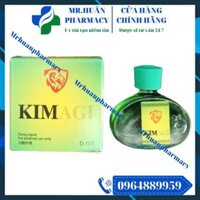 Dầu gió Kimagi, Kim Agi 6ml – Giúp làm ấm da vùng xoa, sử dụng khi massage để hỗ trợ thư giãn