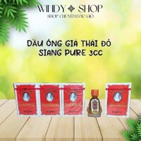DẦU GIÓ {LỐC 12 CHAI 3CC} DẦU ĐỎ ÔNG GIÀ THÁI LAN SIANG PURE OIL CHAI 3CC CHÍNH HÃNG