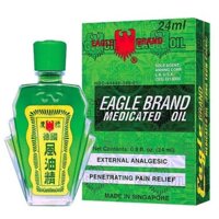 Dầu Gió Nước Xanh 2 Nắp SingaPore Eagle Brand 24ml