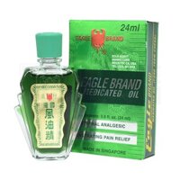 DẦU GIÓ NƯỚC XANH CON Ó 2 NẮP EAGLE BRAND 24ML