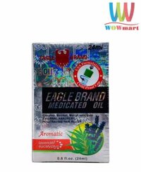 Dầu gió trắng Con Ó Singapore Eagle Brand Medicated Oil Lavender 24ml