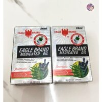 Dầu gió Trắng Con Ó Singapore Eagle Brand Medicated Oil 24ml