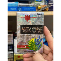 Dầu Gió Trắng Singapore Con Ó Eagle Brand 24ml - Mùi Lavender Hàng Nhập Khẩu 2 Nắp