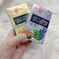 DẦU GIÓ TRẮNG VÀ DẦU VÀNG MỸ EAGLE BRAND MEDICATED OIL 24ML