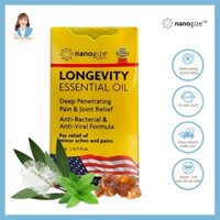 Dầu gió vàng con lăn Trường Thọ Nhập Khẩu Mỹ Nanogize Longevity Essential Oil™ 21ml