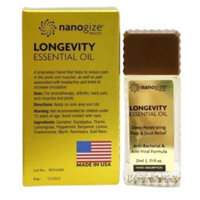 Dầu gió vàng trường thọ Health Longevity Essential Oil Deep Penetrating của  Mỹ chai 21ml