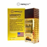 Dầu Gió Vàng Trường Thọ NANOGIZE Health Longevity Essential Oil Deep Penetrating (21ml) Mỹ