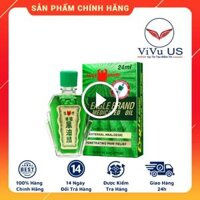 Dầu gió xanh 2 nắp hiệu Con Ó 24ml – Eagle Brand Medicated Oil xách tay từ Mỹ