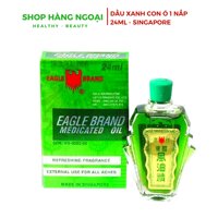 Dầu gió Xanh con Ó 1 nắp 24ml - Eagle Brand medicated oil 24ml