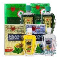 Dầu Gió xanh Con Ó EAGLE BRAND Medicated Oil (Xanh | Vàng | Trắng) 24ml / 36ml