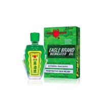 Dầu Gió Xanh Con Ó Eagle Brand 2 Nắp Mỹ 24ML (Singapore sx cho thị trường Mỹ)