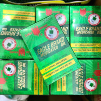 Dầu Gió Xanh Con Ó Eagle Brand 2 Nắp Mỹ 24ML (Singapore sx cho thị trường Mỹ)