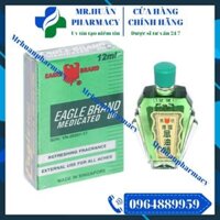 Dầu Gió Xanh Con Ó Eagle Brand Medicated Oil 12ml – Dầu xoa bóp nhập khẩu Singapore