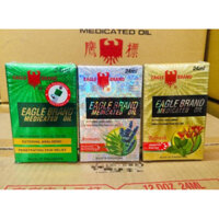 Dầu gió xanh Mỹ Eagle Brand Medicated Oil 24ml (Mẫu có logo 2 nắp)