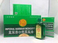 Dầu Gió Xanh Singapore – IMPERIAL HARBOUR MEDICATED OIL Lốc (12 x 30ml)